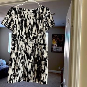French Connection black and white print dress